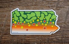 BROOK TROUT Stickers STATE