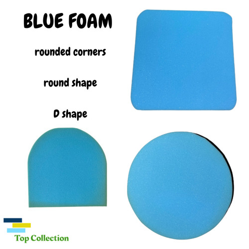 Blue foam chair - chair, pads