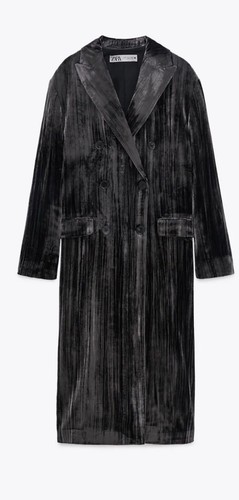 Zara velvet coat - velvet, limited