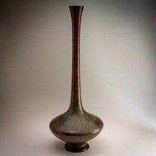 Japanese bronze stem vase - stem,