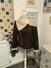 Marks And Spencer Indigo Collection Faux Suede Jacket Size 12