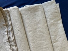 unused  FRENCH HEAVY LINEN sheet/fabric. 76x 112" approx 