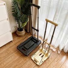 Foldable Platform Trolley Hand Sack Truck Cart Heavy Duty 100kg Flat Bed Pulley