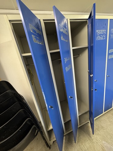 Blue steel door lockers - lockers,