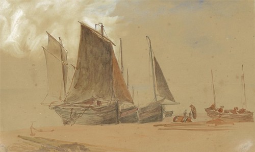 Boats coastline antique - boats, on