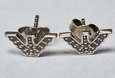 Emporio Armani Earrings - Sterling Silver 925 Stud Earrings Armani Eagle Logo