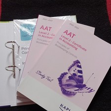 AAT Level 2 Kaplan Principles of Bookkeeping Controls Full Study And Exam Kit