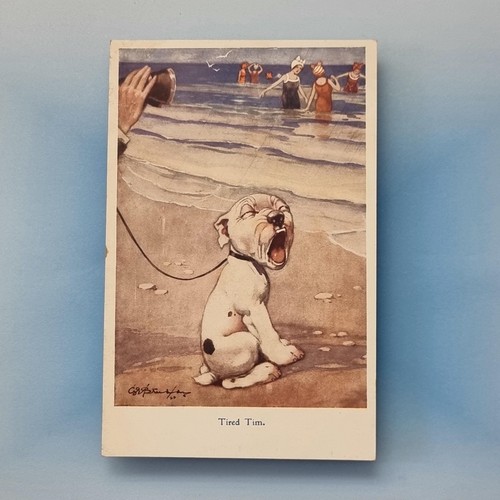 Bonzo dog postcard 1920 - 1920, beach