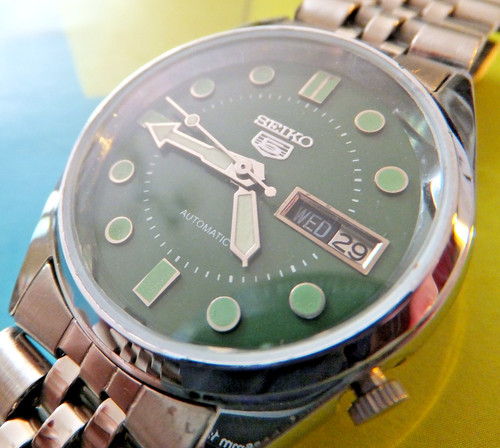 Seiko malachite green dial - seiko,