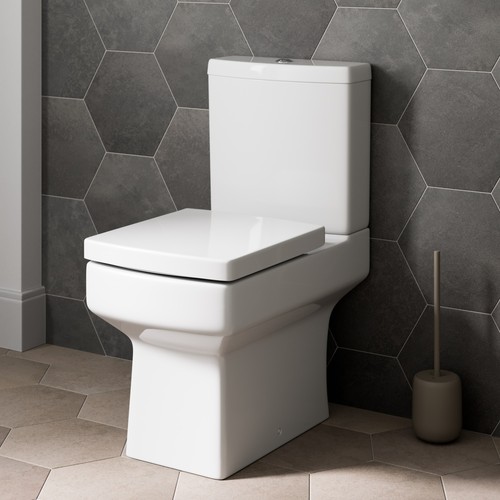White ceramic square - ceramic, modern