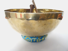 Very Large Tibetan New Sound Therapy Singing Bowl Hand Made Healing G2 Throat