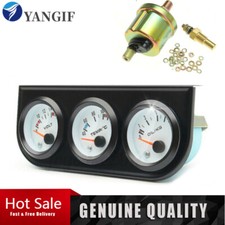 Triple Gauge Set Universal Triple Gauge Kit Oil Volt Water Car Triple Gauge Kit