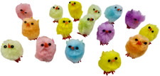 8 -160 Mini Coloured Chicks Bonnet Hat Craft Kids Easter Egg Hamper Decorations 