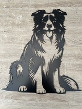 Border Collie Metal Art Wall Mounted 