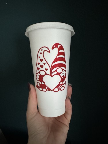 Cold cups with - with, straws