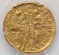 GOLD Netherland 1747 AD