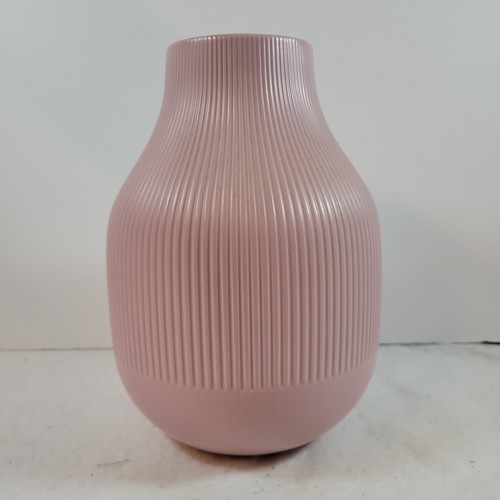 Ikea blush pink ribbed - blush, vase
