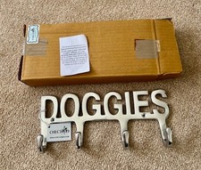 DOGGIES Dog Pet Lead Leash Holder Aluminium Wall Rack Hooks Hanger