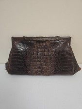 Vintage Crocodile Skin Clutch
