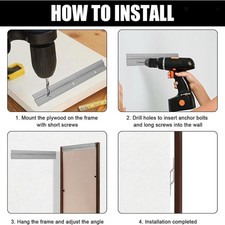 Picture Z Bar Hanger Picture Hanging Hardware Kit Wall Mounting Bracket