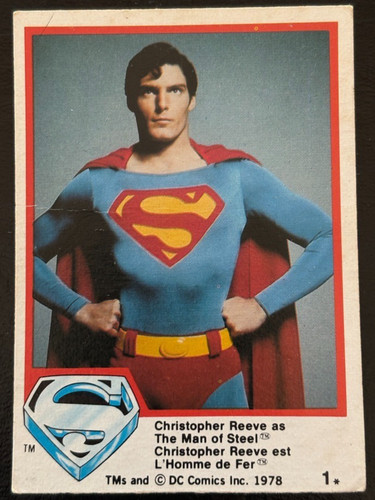 Superman 1978 topps - superman,