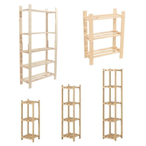 Solid pine slatted storage - pine,