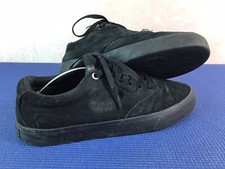 BLACK UNISEX ADULTS SUEDE AIRWALK TRAINERS UK SIZE 7.