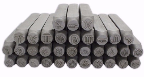 6mm various metal - 6mm, stamp