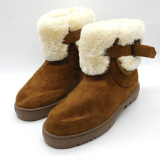 Ella Brown Faux Suede Faux Fur