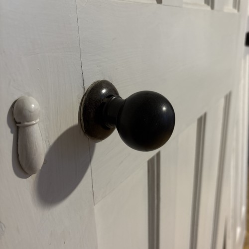 Antique ebony door handles - door, to
