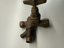 Yorkshire Kuterlite Stop Tap With Drain Off 20 X 15 MDPE X Copper Unused