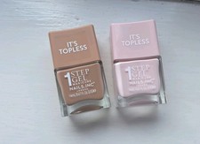 NAILS INC 1 STEP GEL IT'S TOPLESS NAIL VARNISH MADISON & DAKOTA *USED ONCE*