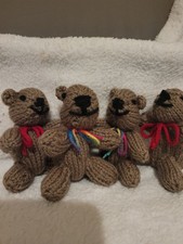 Hand Knitted Mini Teddy Bears