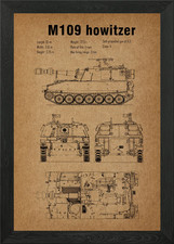 M109 Howitzer Framed Wall Art