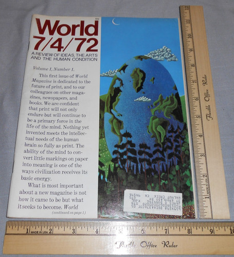 Vtg 1972 world - vtg, 7/4/72