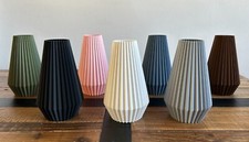 3D Printed Vase - Ribbed Vase