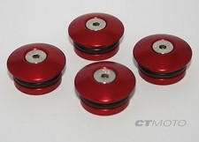 CTMOTO DUCATI MONSTER 600 750 900 Billet Alloy FRAME PLUG SET RED