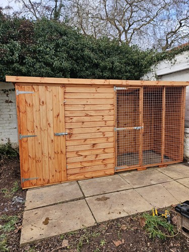 Dog kennel and - and,