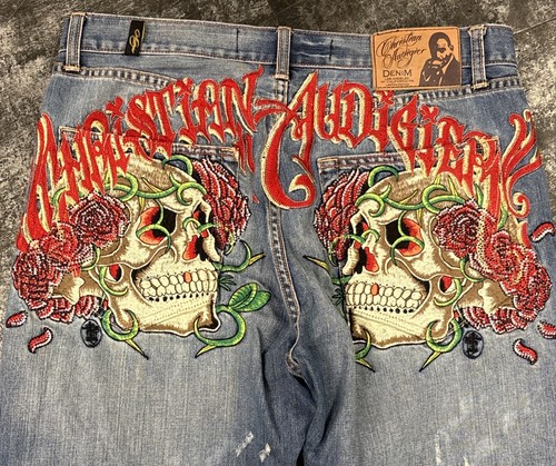 Rare christian audigier - rare, skull