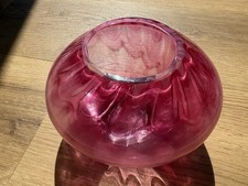 Red Langham Glass Tea Light