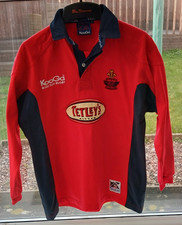 Llanelli Rugby Shirt, 2000-'01 Season, Long Sleeve, Kooga, Medium, Scarlets