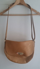 Mulberry Tan Leather Postman Lock Hobo Hand Bag