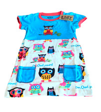 Kids Nightshirt Nightie Dress Nightwear Nightdress Pyjamas Owl Yours D69