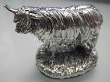 Hallmarked Sterling Silver Cow Statue