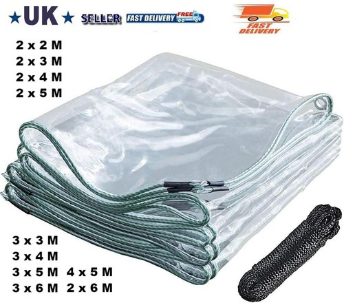 Clear tarp waterproof 300gsm - clear,