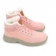 Winter Women Hiking  Snow Lace Up Boots with Fur Lined High Top