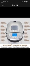 Smart Bread Maker for Auction 29 Modes 3 Loaf Sizes Recipe Book Stainless Steel
