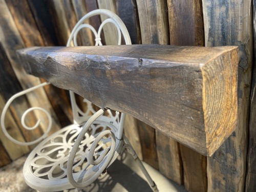 Reclaimed solid wood fireplace - solid,