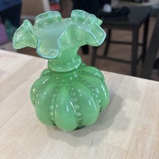 Fenton Beaded Melon Green Art