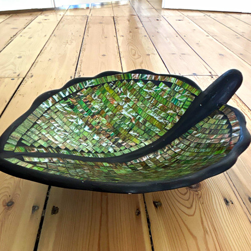 Leaf shaped decorative bowl - leaf-shaped,